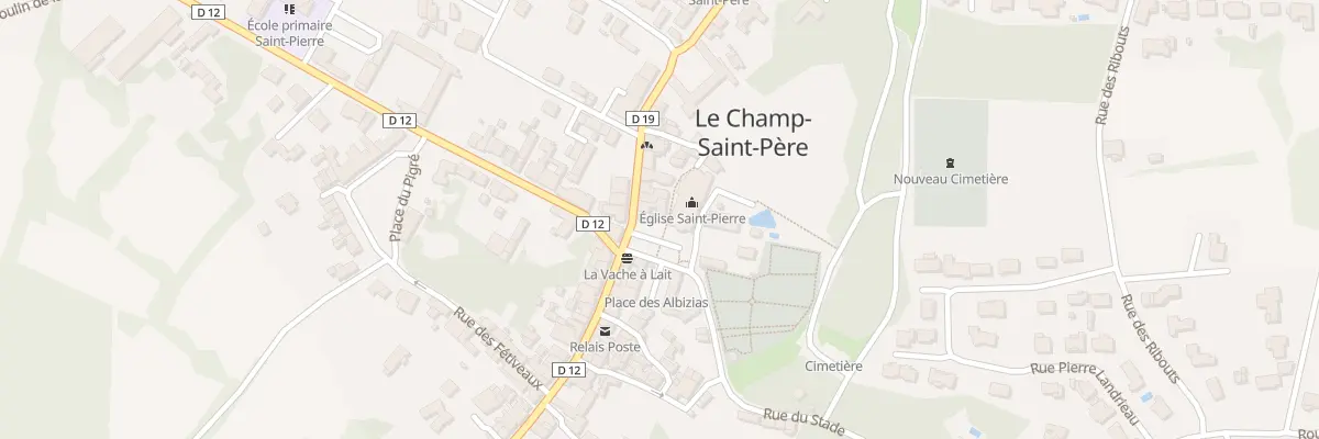 Plan du 1 Pl de l’Eglise au Champ-Saint-Père