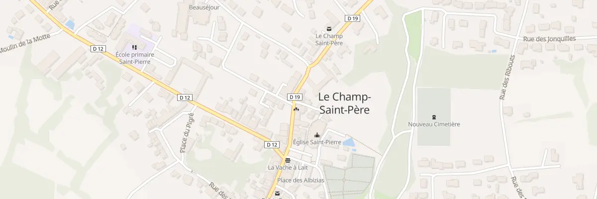 Plan du 16 Rue de l’hôtel de ville au Champ-Saint-Père