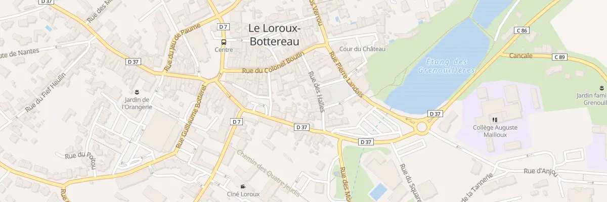 Plan du 12 Rue des halles au Loroux-Bottereau