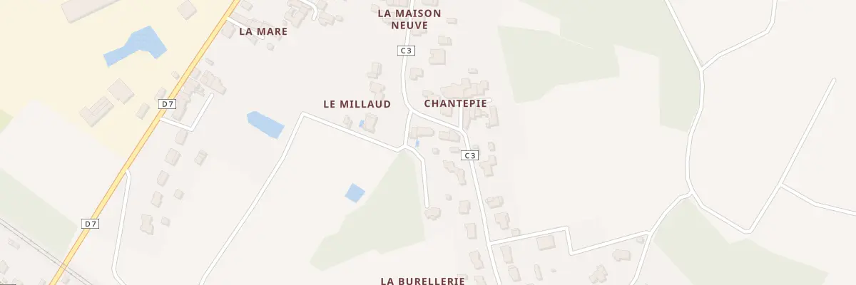 Plan du 85 Chantepie au Pallet
