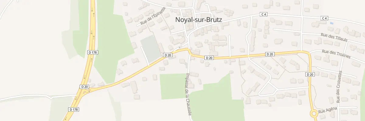 Plan du 1 Rue de la Forge à Noyal-sur-Brutz