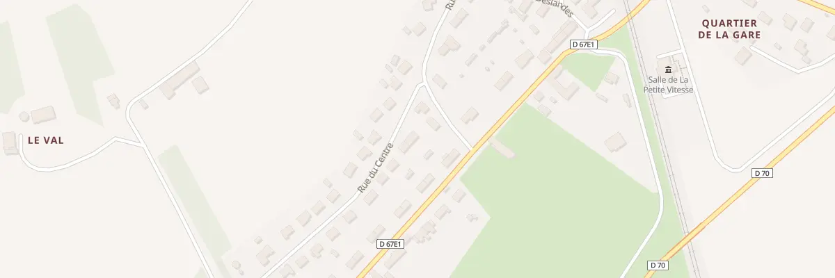 Plan du 24 Rue du Centre -Chef du Pont à Sainte-Mère-Église