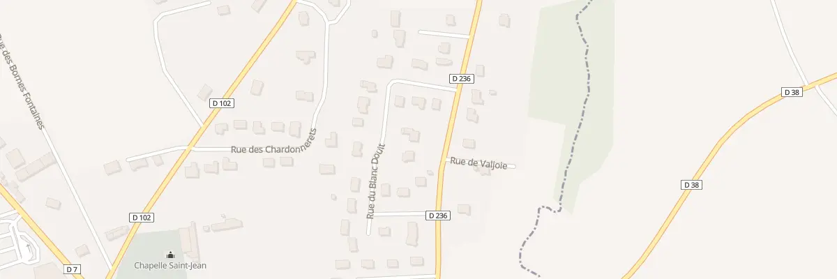 Plan du 10 Rue du Blanc Douit à Gavray-sur-Sienne