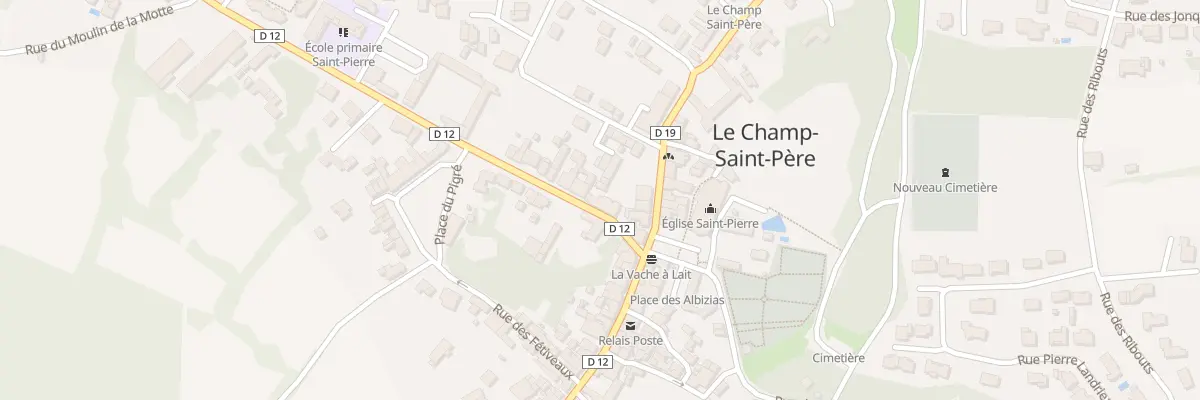 Plan du 4 Rue du petit paris au Champ-Saint-Père