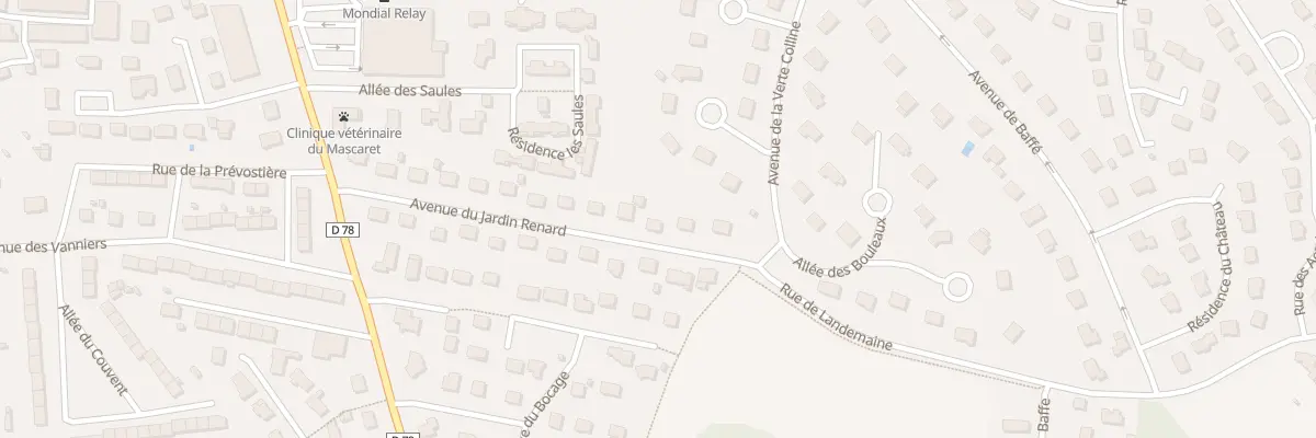 Plan du 6 Av Jardin Renard - St Martin à Avranches