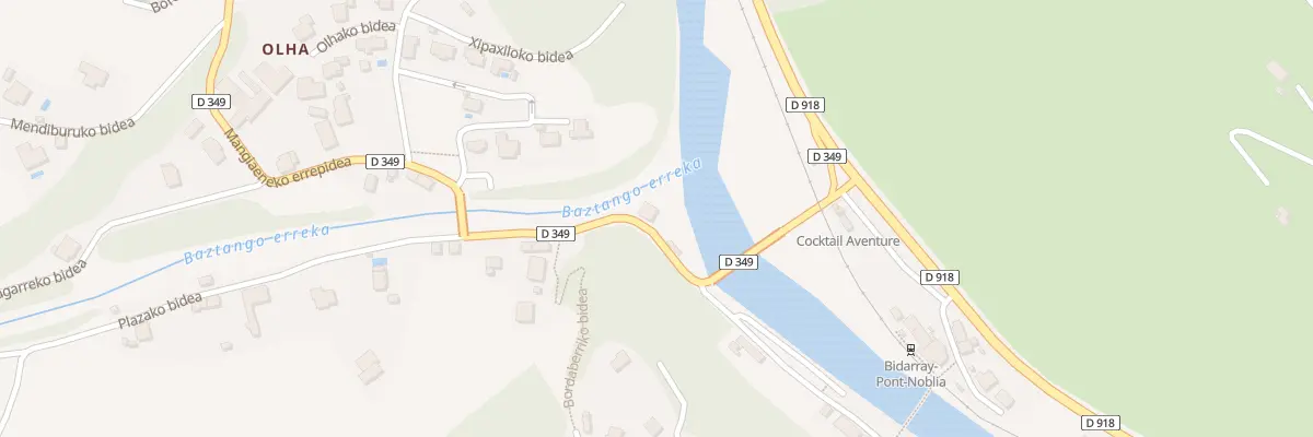 Plan du 200 Mangiaeneko errepidea à Bidarray