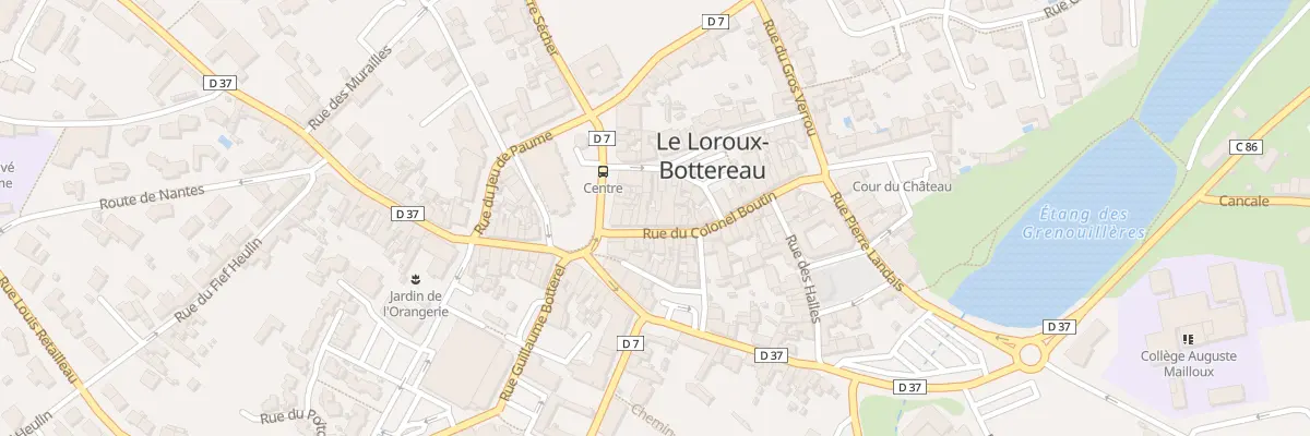 Plan du 8 Rue du colonel boutin au Loroux-Bottereau