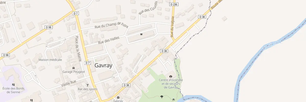 Plan du 15 Rue de la Poterie à Gavray-sur-Sienne
