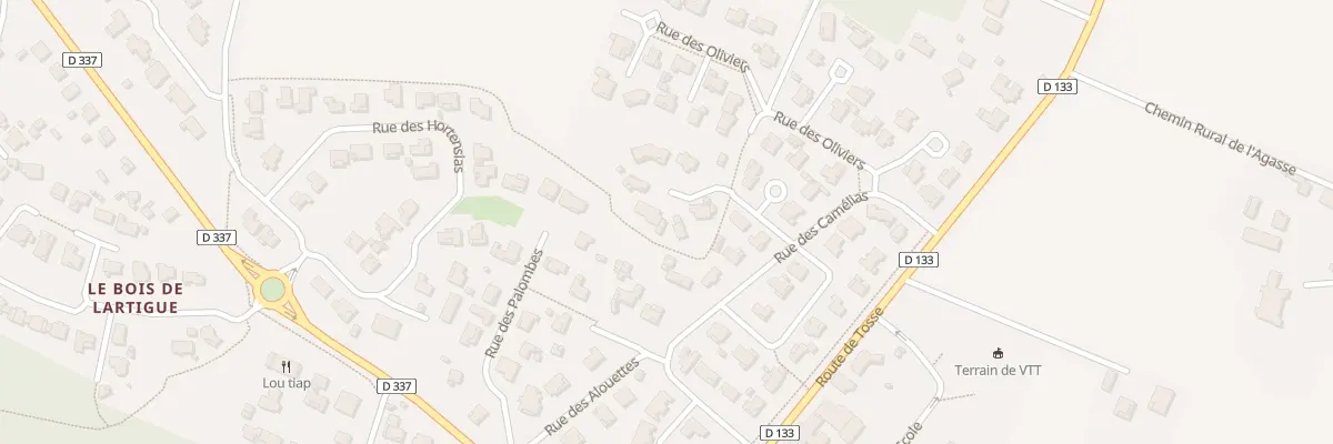 Plan du 7 Rue des Cigales à Saubion