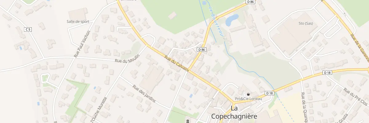 Plan du 2 Rue du calvaire à La Copechagnière