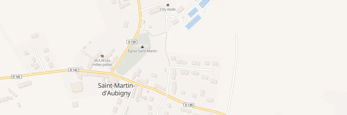 Plan du 1B Le Vert Mané à Saint-Martin-d’Aubigny