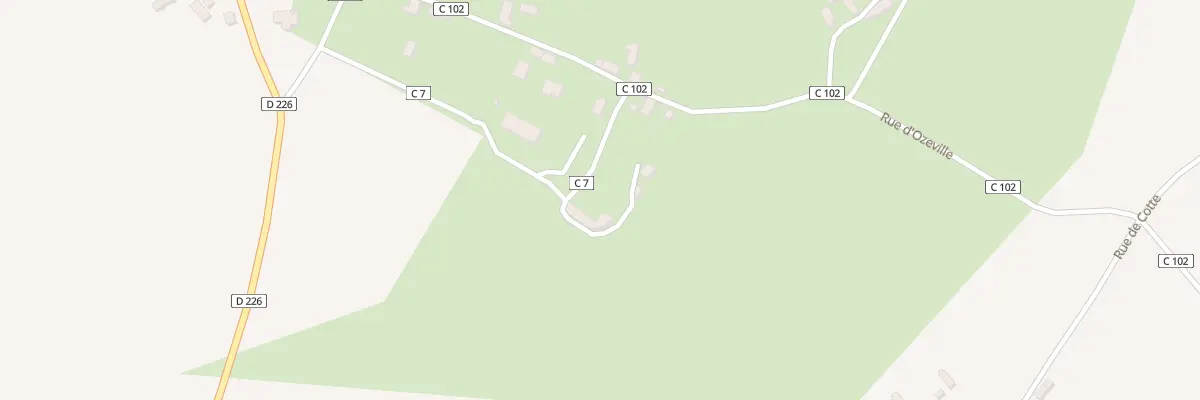 Plan du 25 Rue d’ Ozeville à Tocqueville