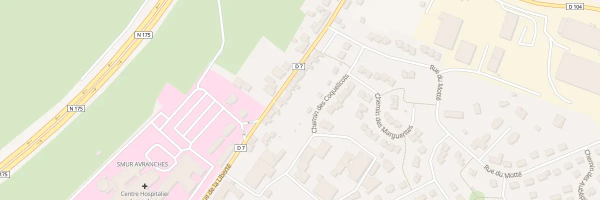 Plan du 84 Rue de la Liberte - Avranches à Avranches