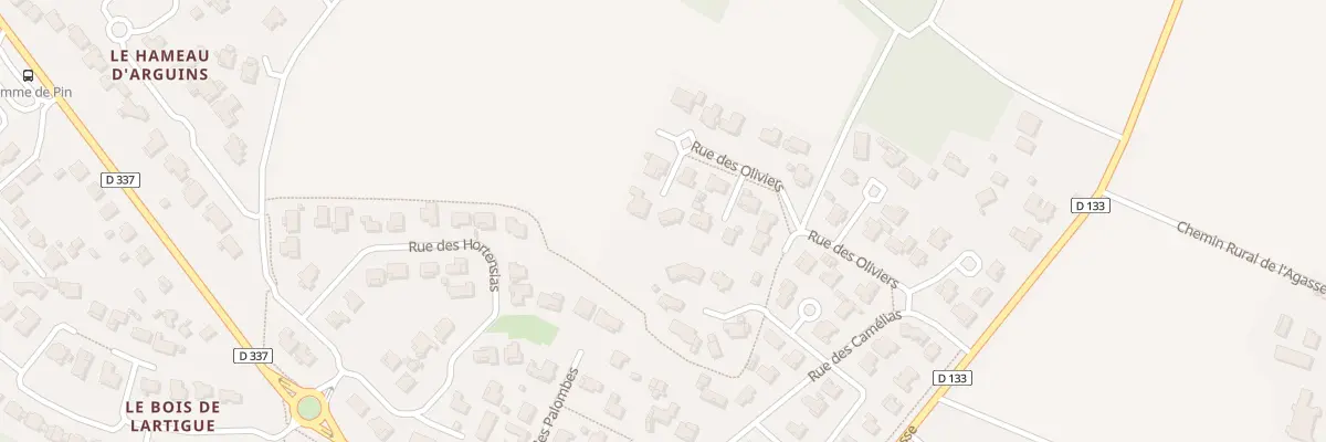 Plan du 15 Rue des Oliviers à Saubion