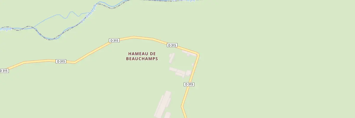 Plan du 2 Hameau de Beauchamps à Vaudreville
