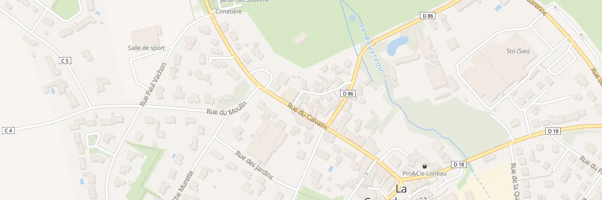 Plan du 10 Rue du calvaire à La Copechagnière
