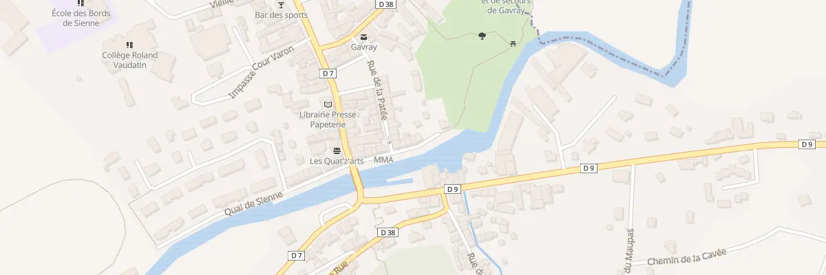 Plan du 9 Quai du Bief à Gavray-sur-Sienne