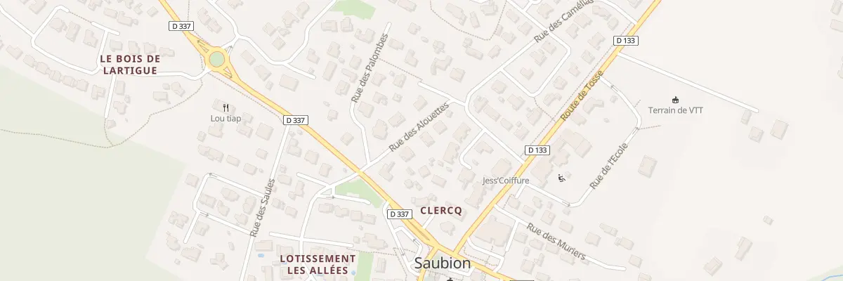 Plan du 6 Rue des Alouettes à Saubion
