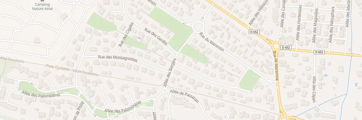 Plan du 14 Rue des Bruyères à Soustons
