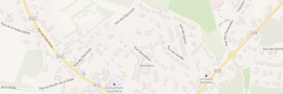 Plan du 16 Rue Beauséjour au Champ-Saint-Père