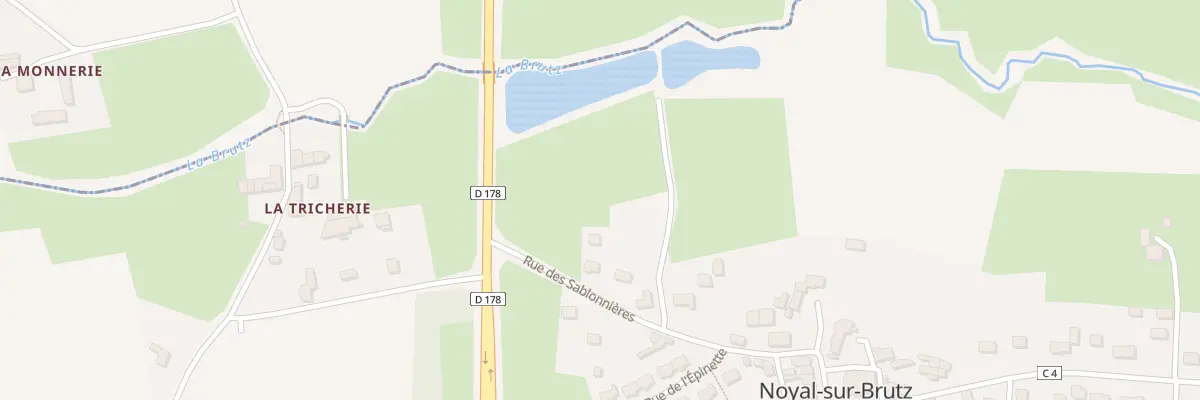 Plan du 16 Rue des Sablonnieres à Noyal-sur-Brutz