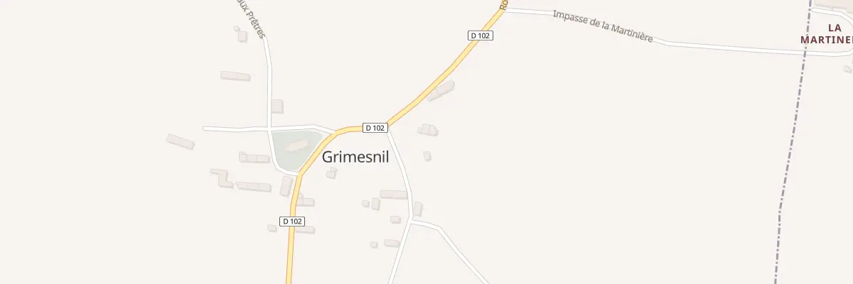 Plan du 10 Rte de la Vanne à Grimesnil