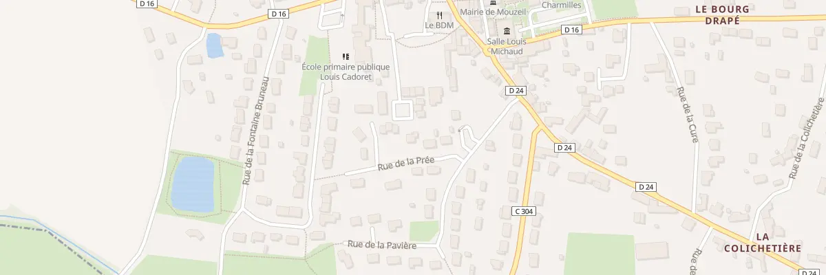 Plan du 6 Rue de la Prée à Mouzeil