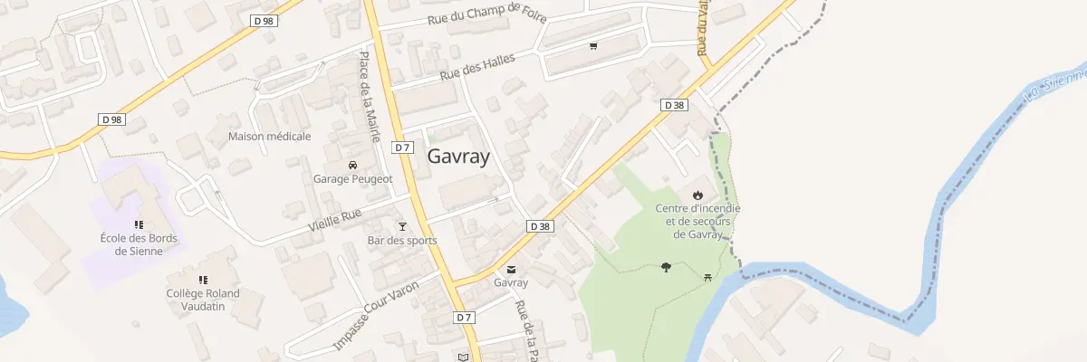 Plan du 7 Rue de la Poterie à Gavray-sur-Sienne