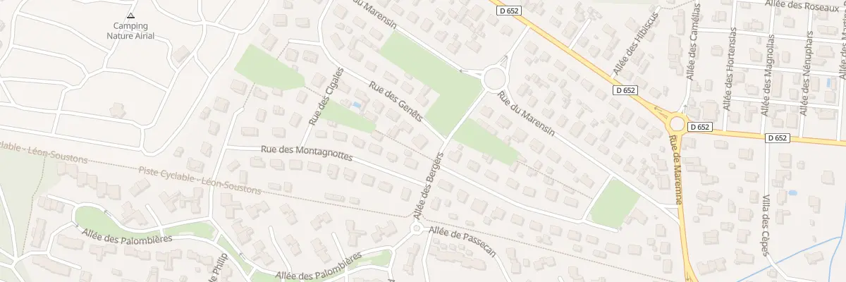 Plan du 4 All des Bergers à Soustons