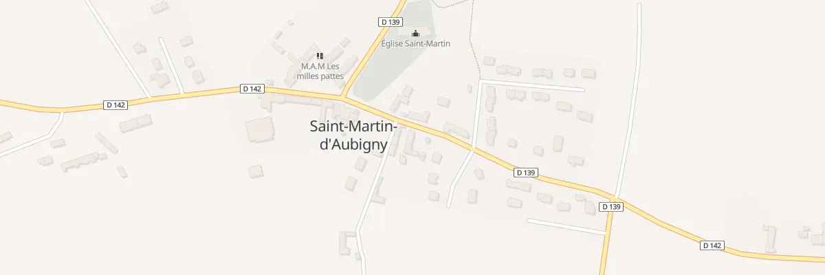 Plan du 8 Rue de Feugères à Saint-Martin-d’Aubigny