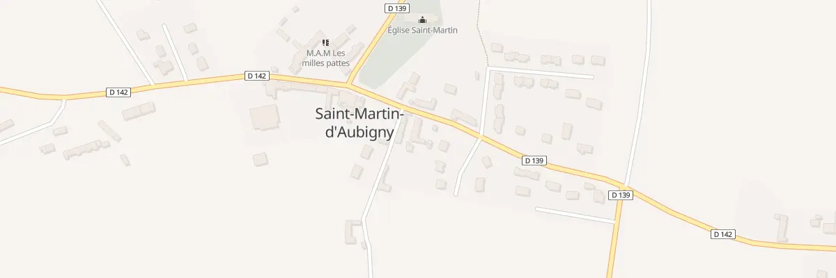 Plan du 8B Rue de Feugères à Saint-Martin-d’Aubigny