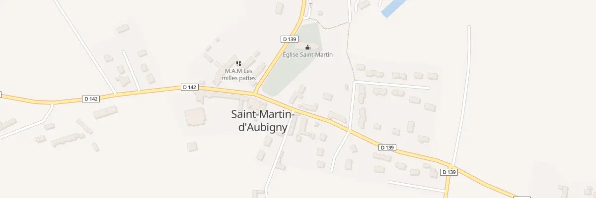 Plan du 3 Rue de Feugères à Saint-Martin-d’Aubigny