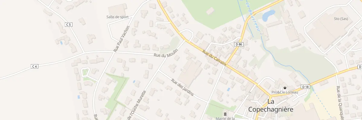 Plan du 1 Rue du moulin à La Copechagnière