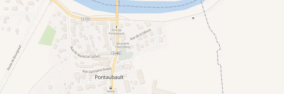 Plan du 12 Rue de la Sélune à Pontaubault