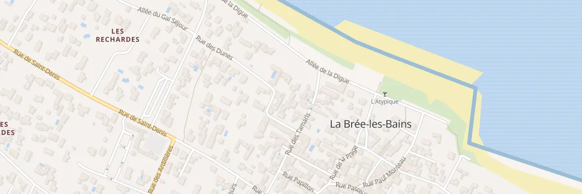 Plan du 6 Rue des Dunes à La Brée-les-Bains