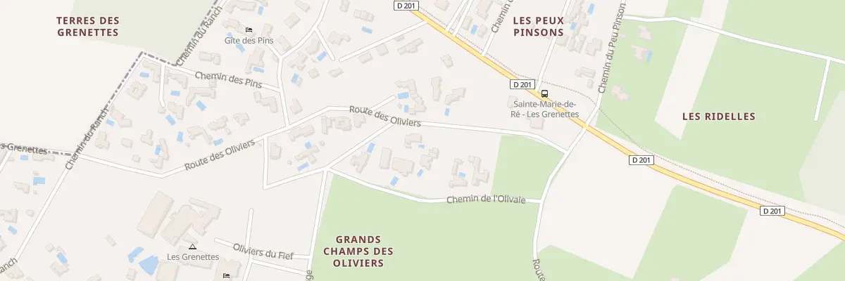 Plan du 15 Rue des Oliviers à Sainte-Marie-de-Ré