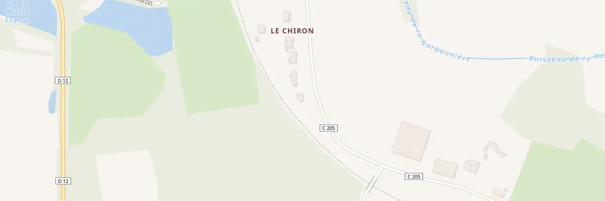Plan du 2 Le Chiron au Champ-Saint-Père