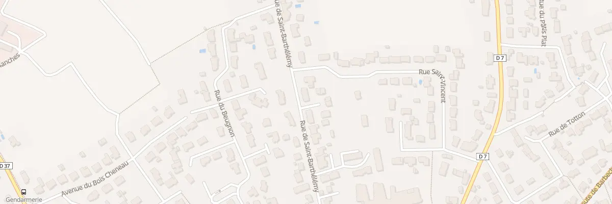 Plan du 29D Rue de Saint Barthelemy au Loroux-Bottereau