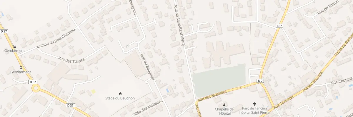 Plan du 12 Rue de Saint Barthelemy au Loroux-Bottereau