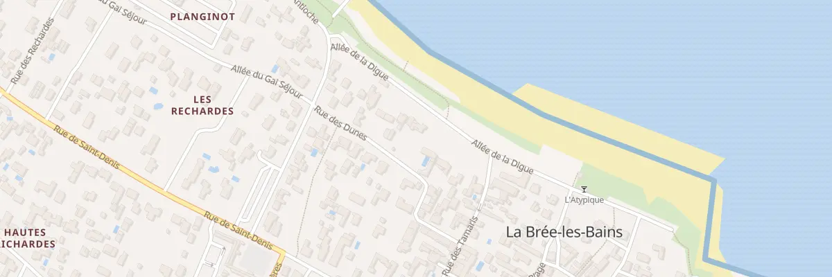 Plan du 12 Rue des Dunes à La Brée-les-Bains