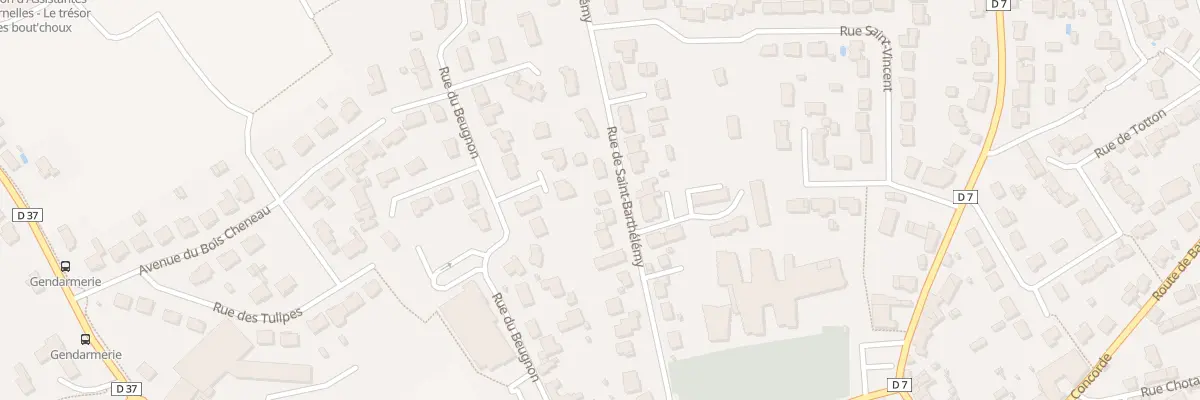 Plan du 26 Rue de Saint Barthelemy au Loroux-Bottereau