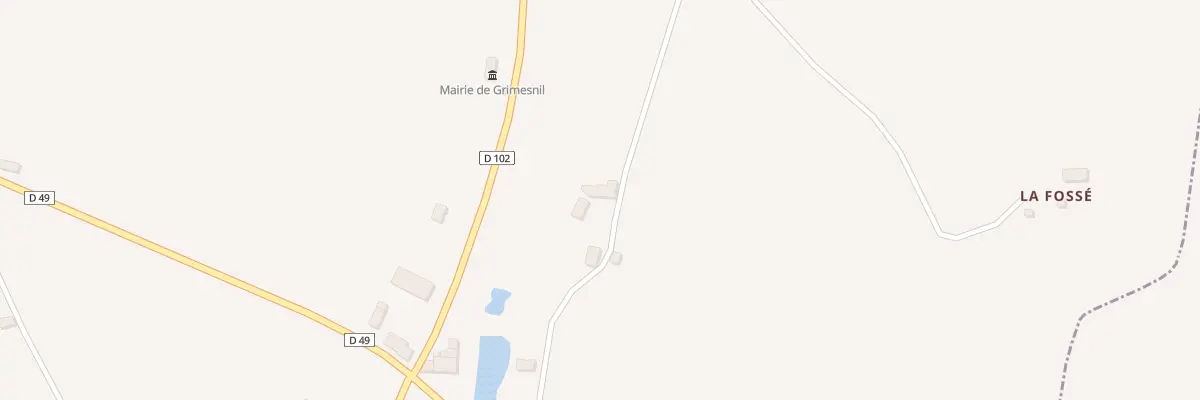Plan du 2 Rte de la Vanne à Grimesnil