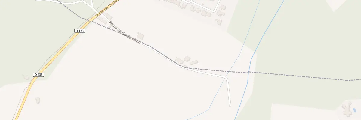 Plan du 261 Rte de Goulandron à Saubion