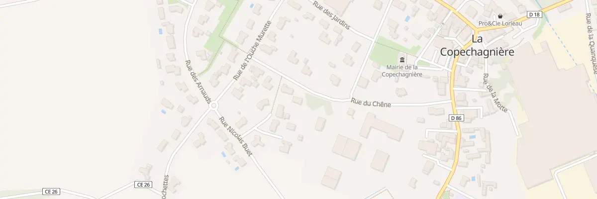 Plan du 3 Rue du chêne à La Copechagnière