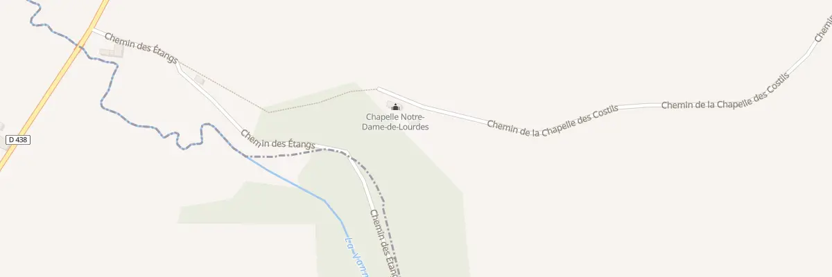 Plan du 40 La Chapelle à Roncey