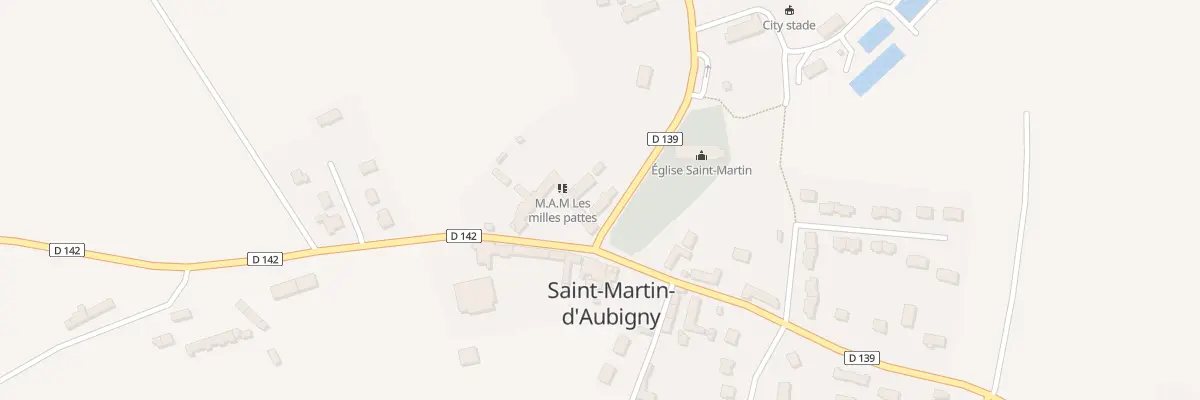 Plan du 14 Village de l’Eglise à Saint-Martin-d’Aubigny