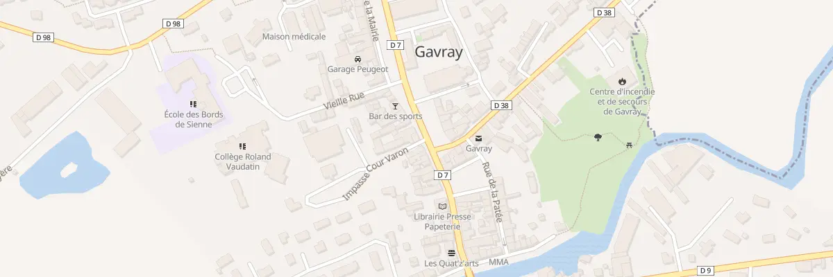 Plan du 1 Pl du Docteur Beck à Gavray-sur-Sienne