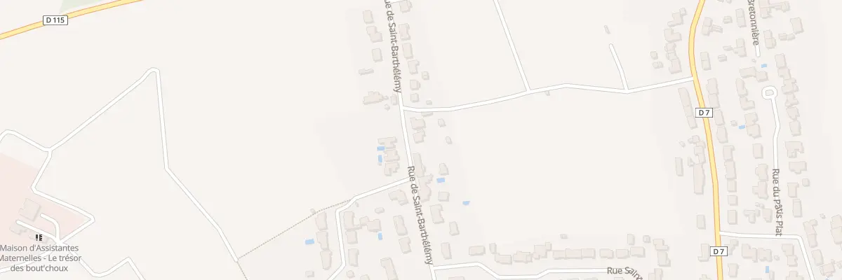 Plan du 43 Rue de Saint Barthelemy au Loroux-Bottereau