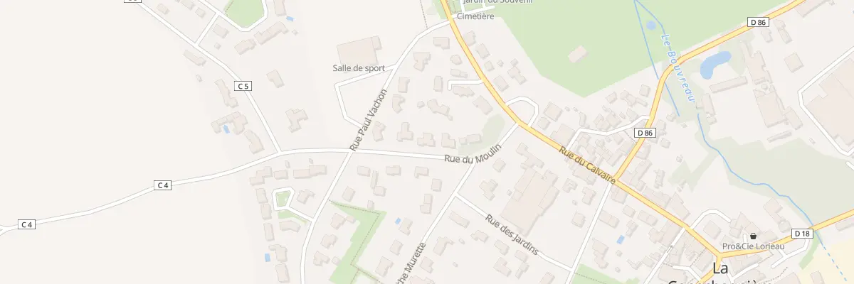 Plan du 6 Rue du moulin à La Copechagnière