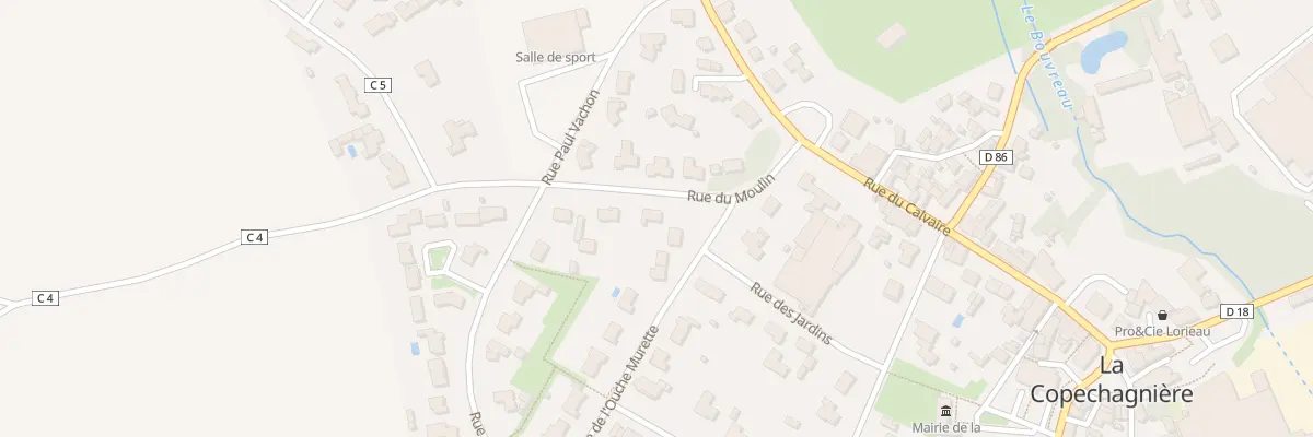 Plan du 3 Rue du moulin à La Copechagnière